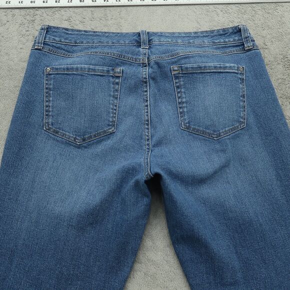 INC International Concepts Jeans Women's Size 12 Mid-Rise Straight 29" Inseam - Picture 13 of 16